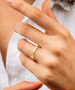 Alternative view of Bague Anneau Personnalisée