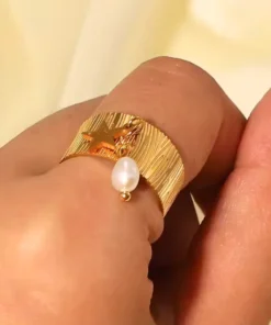 Bague avec pendentif or Julie