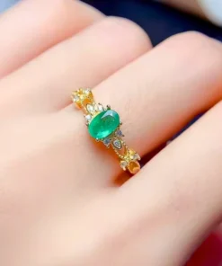 Vintage smaragd ring Olivia