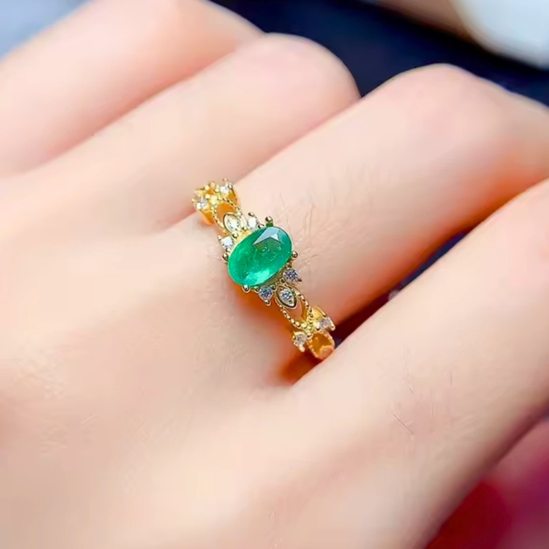 Vintage smaragd ring Olivia