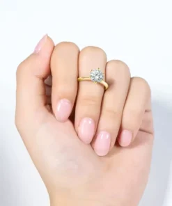 Emma solitaire ring goud