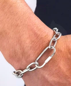 Zilveren herenarmband