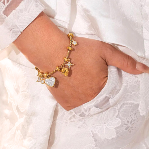 Bracelet en coeur Céleste - Afbeelding 3