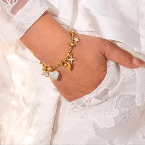 Bracelet en coeur Céleste - Afbeelding 7