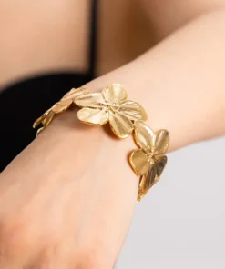 Alternative view of Bracelet fleuri mariage Morgane
