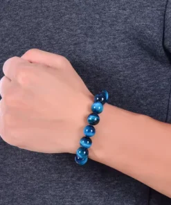 Blauwe herenarmband Tom