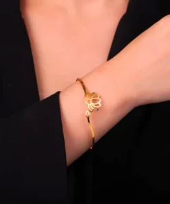 Bracelet lotus femme Soline