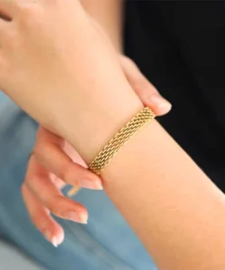Bracelet maille or Andie