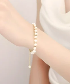 Alternative view of Bracelet perle femme Anaïs