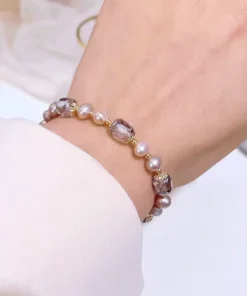 Bracelet pierre naturelle femme Camélia