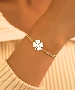 Bracelet trefle Lison