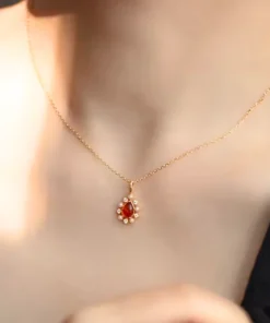 Collier ambre pour femme Manon