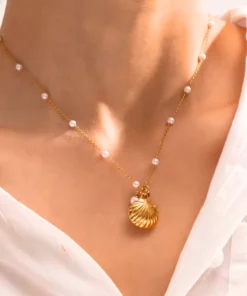 Collier coquillage femme Marianne