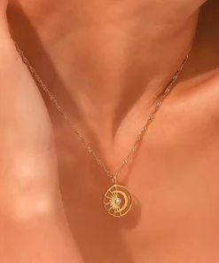 Collier lune et soleil Romane