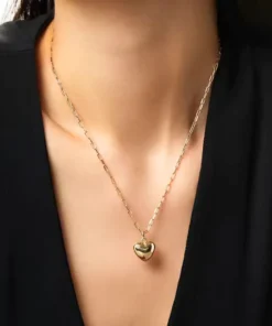 Collier pendentif coeur or Ophélie