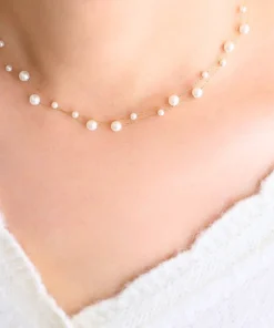 Alternative view of Lily parel choker ketting