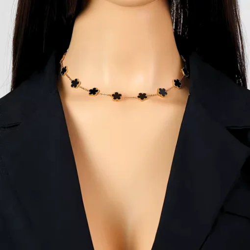 Collier trefle nacre Alix - Afbeelding 6