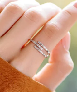 Alternative view of Bague Trio de Tendresse