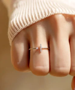 Alternative view of Bague Lueur Infinie