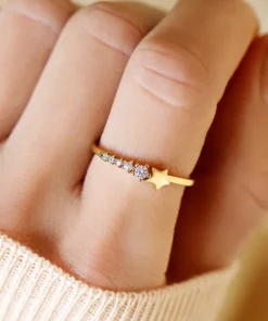 Alternative view of Bague Étoile de Tendresse