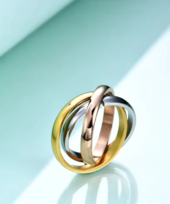 Alternative view of Bague 3 anneaux Alice