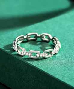 Alternative view of Bague argent fine Noémie