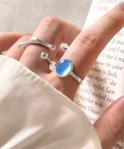 Bague argent pierre de lune​