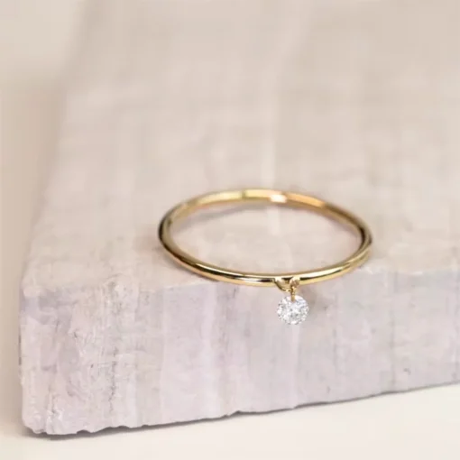 Bague fine en or Inès - Afbeelding 2