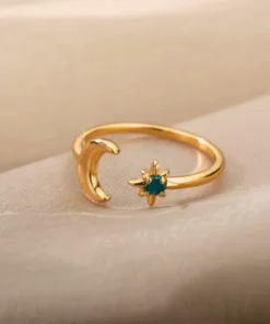 Alternative view of Iliana maan en zon ring