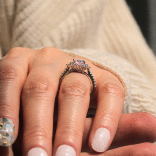 Bague pierre rose Céline - Afbeelding 3