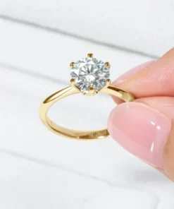Alternative view of Emma solitaire ring goud