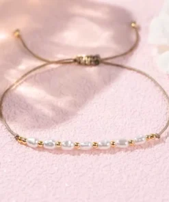 Alternative view of Bracelet cordon perle Sally