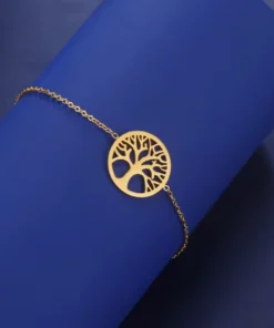 Alternative view of Bracelet arbre de vie Jade