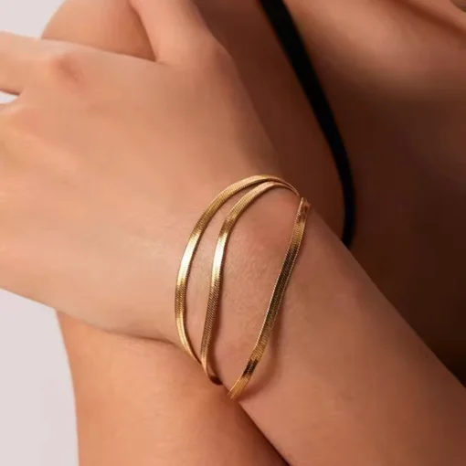 Bracelet doré femme Iris - Afbeelding 2