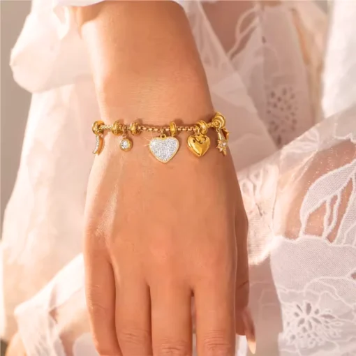 Bracelet en coeur Céleste - Afbeelding 2