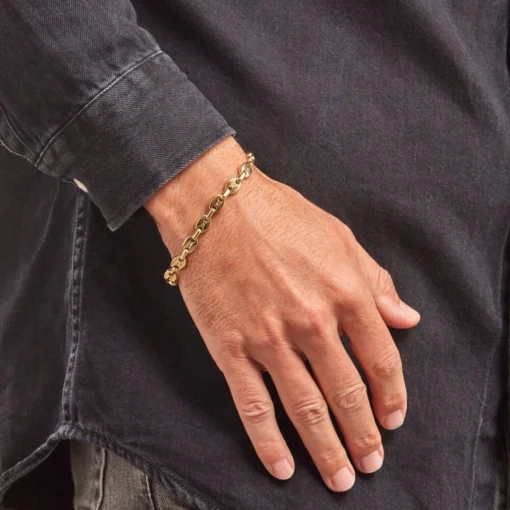 Bracelet graine de café or homme​ - Afbeelding 17