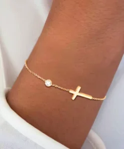Alternative view of Bracelet croix or Célia