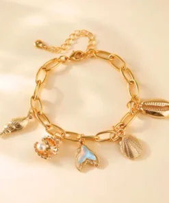 Alternative view of Bracelet pendentif Adélaïde