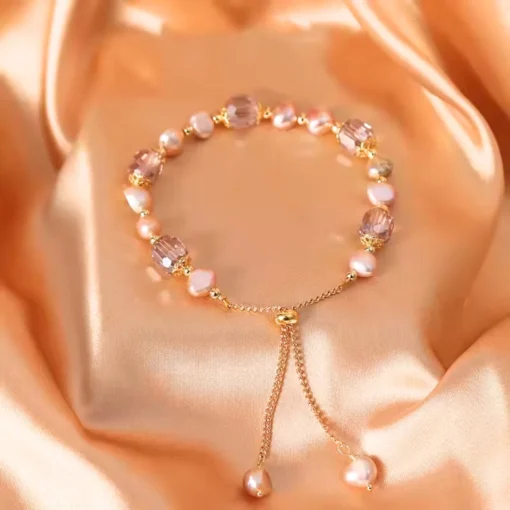 Bracelet pierre naturelle femme Camélia - Afbeelding 2