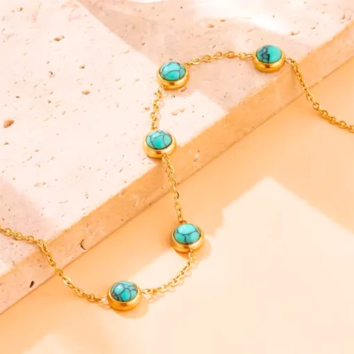 Bracelet turquoise femme - Afbeelding 4