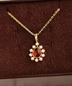 Alternative view of Collier ambre pour femme Manon