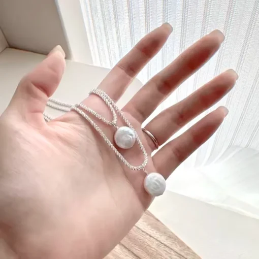 Collier argent original femme Ilyana - Afbeelding 2