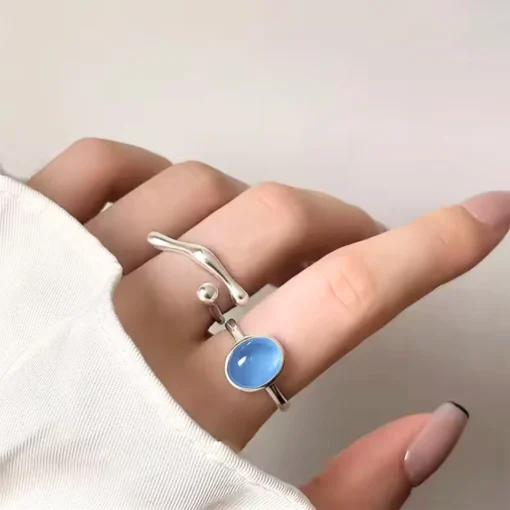 Bague argent pierre de lune​ - Afbeelding 3