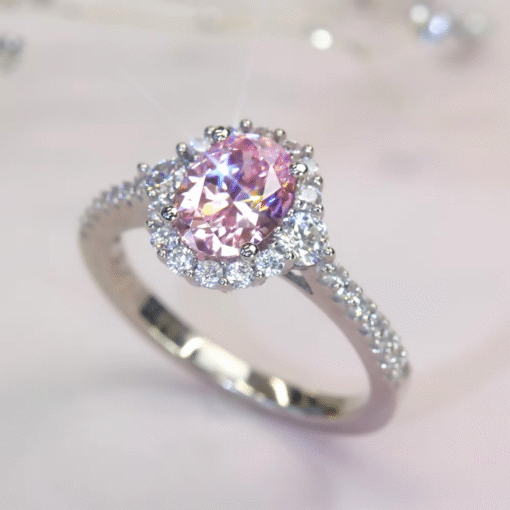 Bague pierre rose Céline - Afbeelding 2