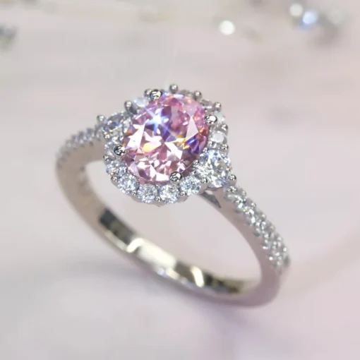 Bague pierre rose Céline - Afbeelding 7