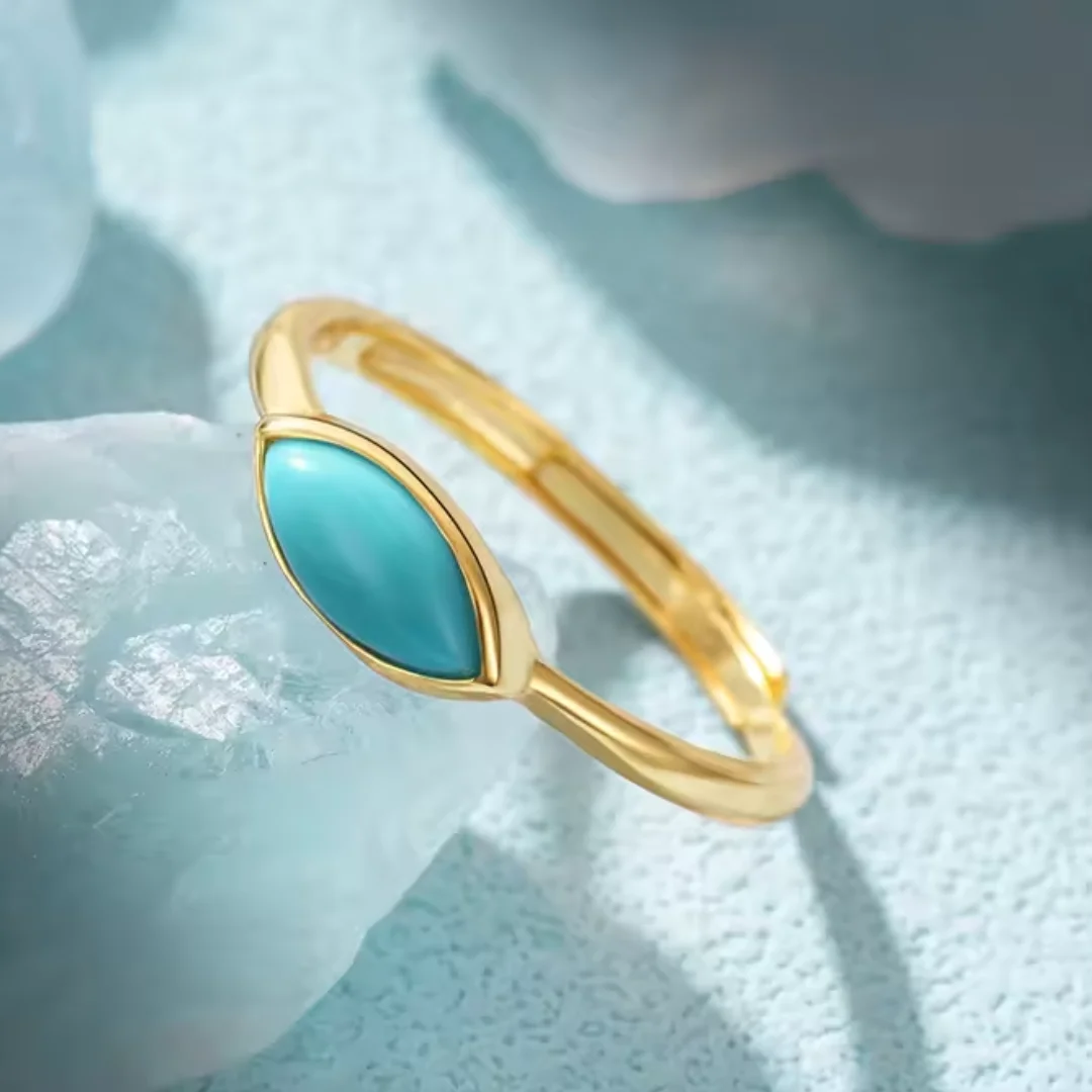 Turquoise ring Sofia voor dames - Afbeelding 2