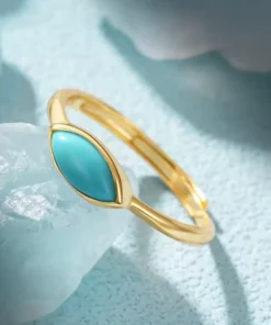 Alternative view of Bague turquoise femme Sofia