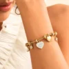Bracelet en coeur Céleste