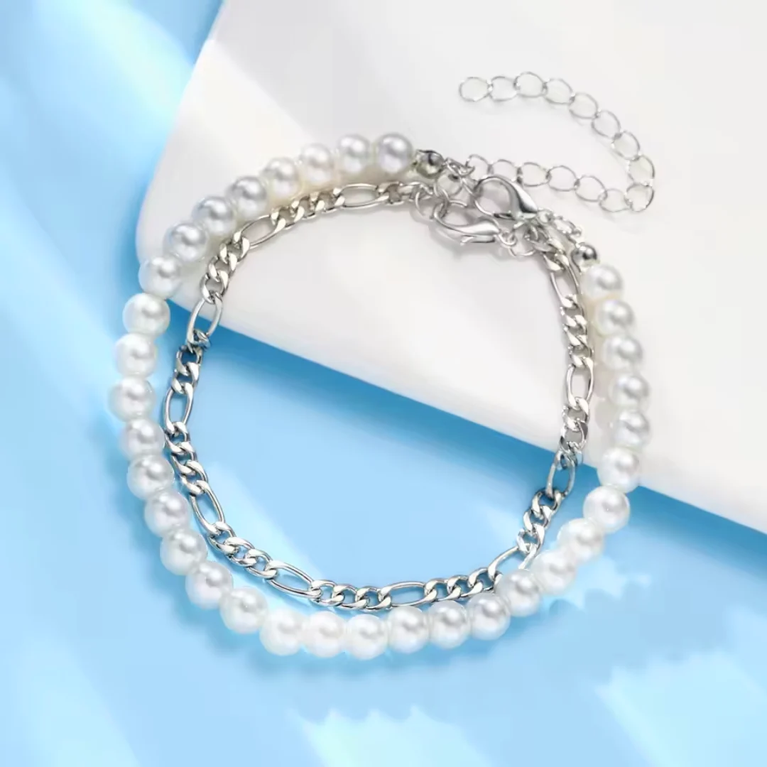 Herenarmband met witte parel Zac - Afbeelding 3