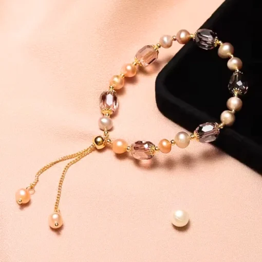 Bracelet pierre naturelle femme Camélia - Afbeelding 3